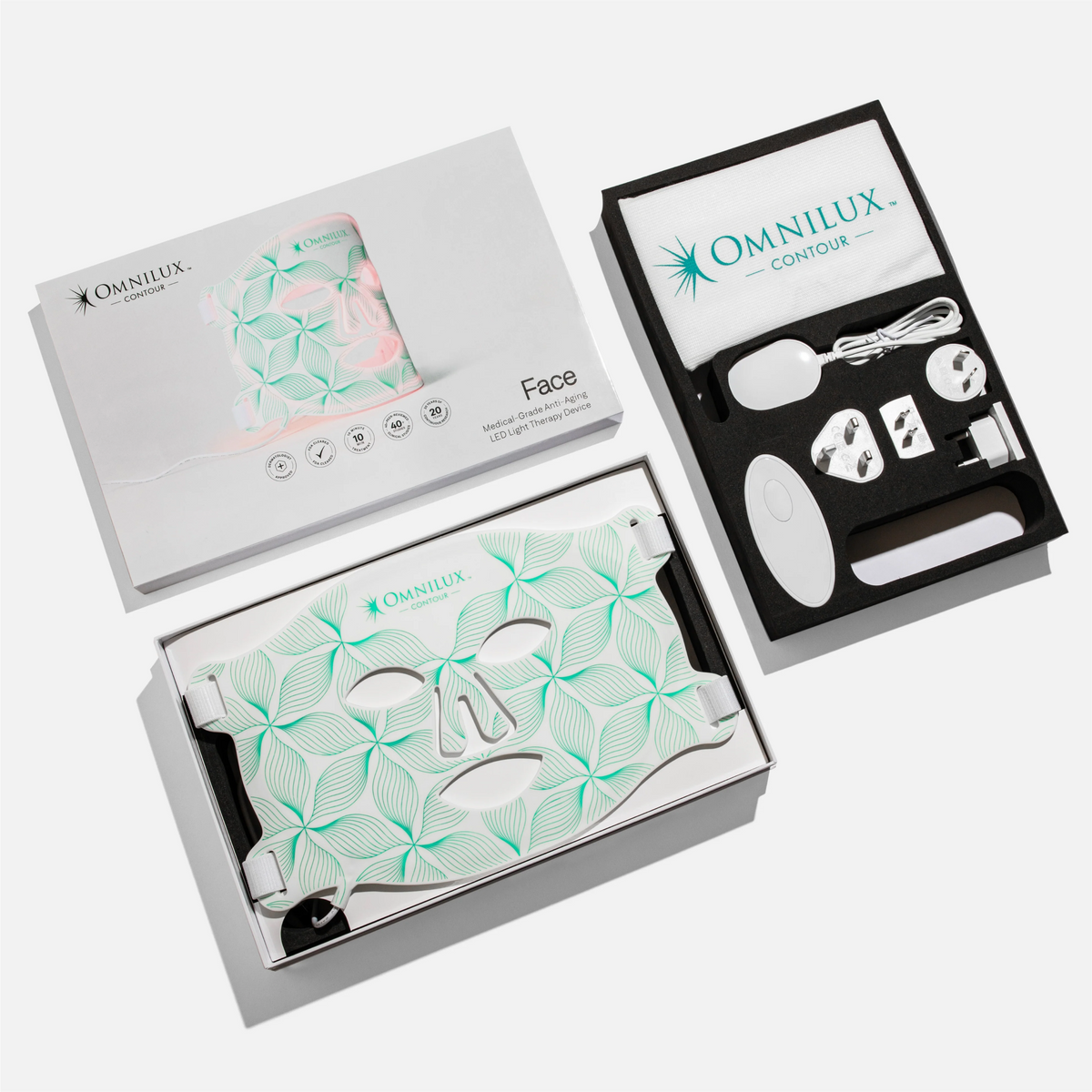 Omnilux Face Contour + Men + Contour Glove