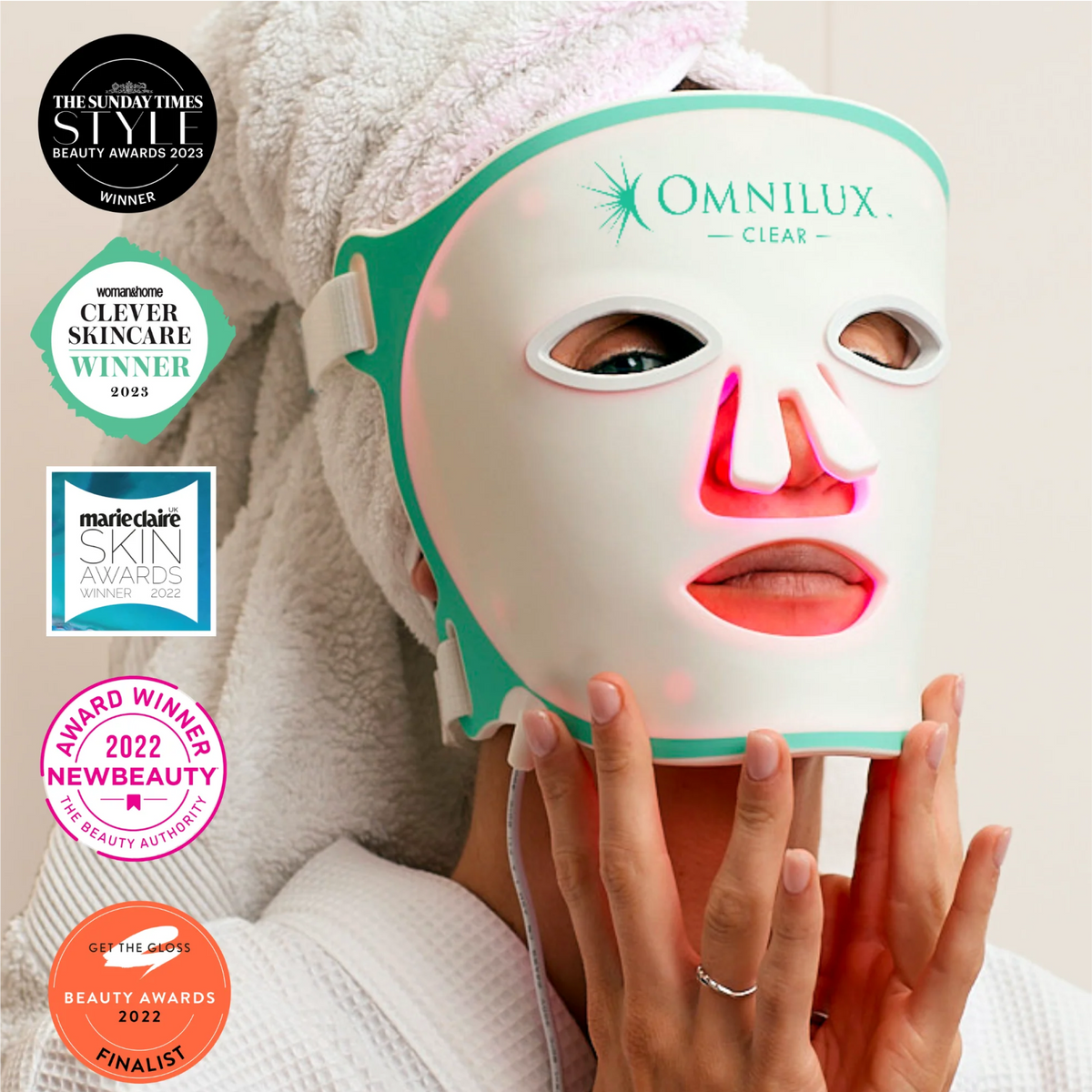 Omnilux Clear + Neck & Décolleté + Contour Glove