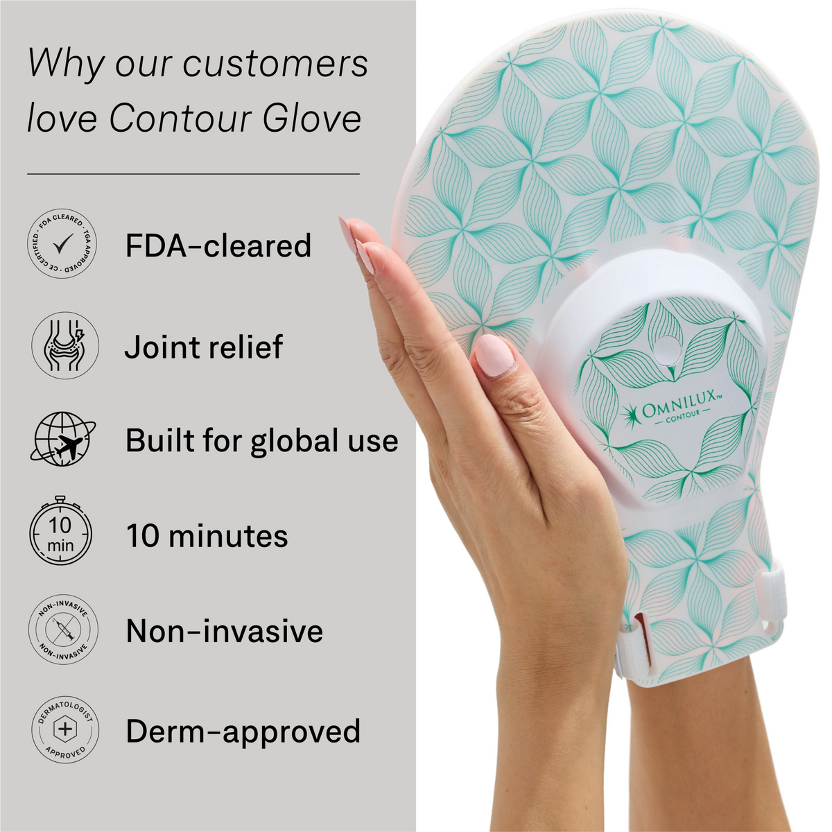 Omnilux Face Contour + Contour Glove Bundle