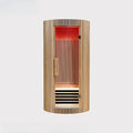 1-Person Dome Sauna Room — Solid Wood Indoor Sauna with Control Panel