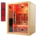 Blisspod I Venetian RED I All-In-One - Full Spectrum + Red Light Therapy I Indoor Premium Sauna I 3 Person