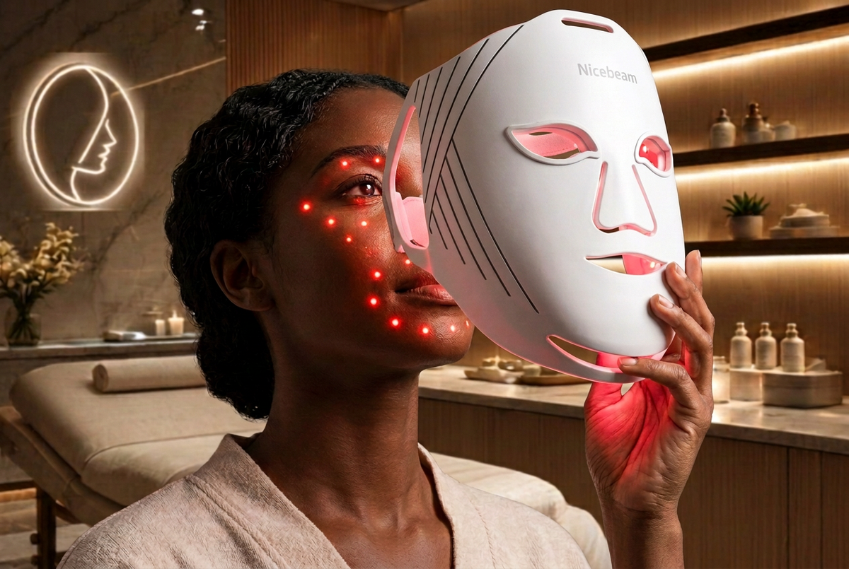 Nicebeam Spa Black Woman Full Mask